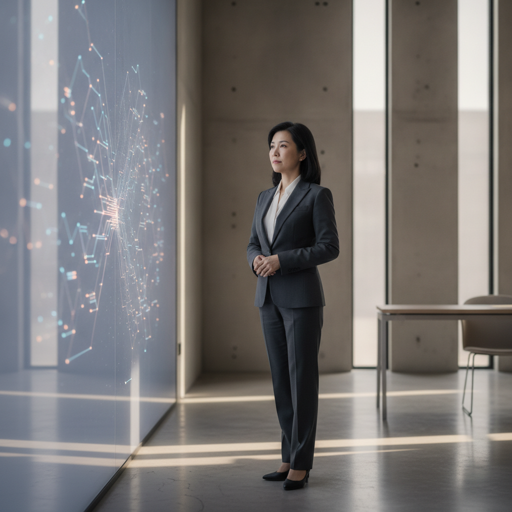 AI 時代企業決策與領導力提升示意圖
