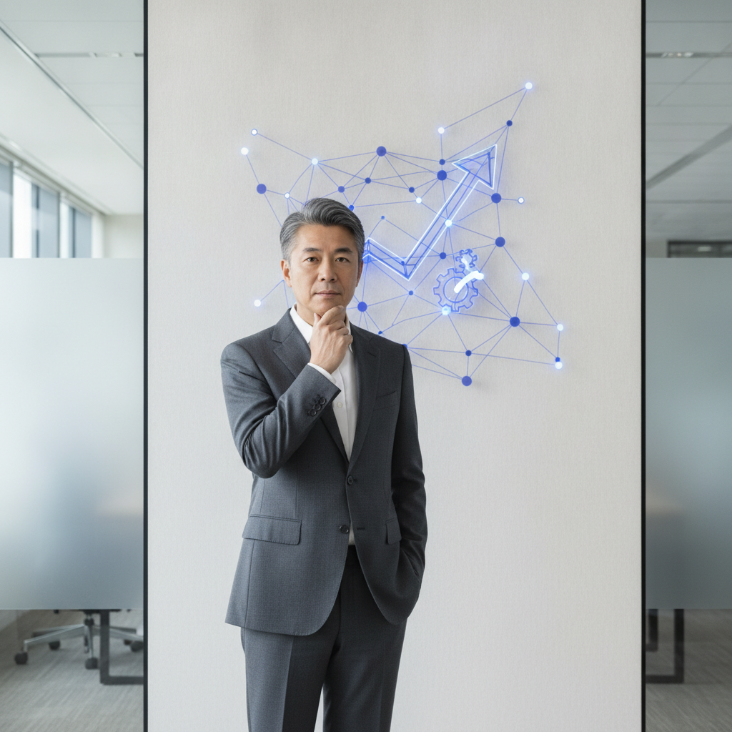 企業領導者應對AI能力落差的全景概念圖