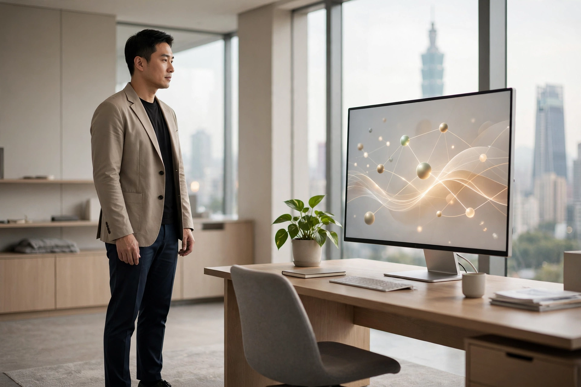 企業主管與人資討論 AI 效率紅利分配機制