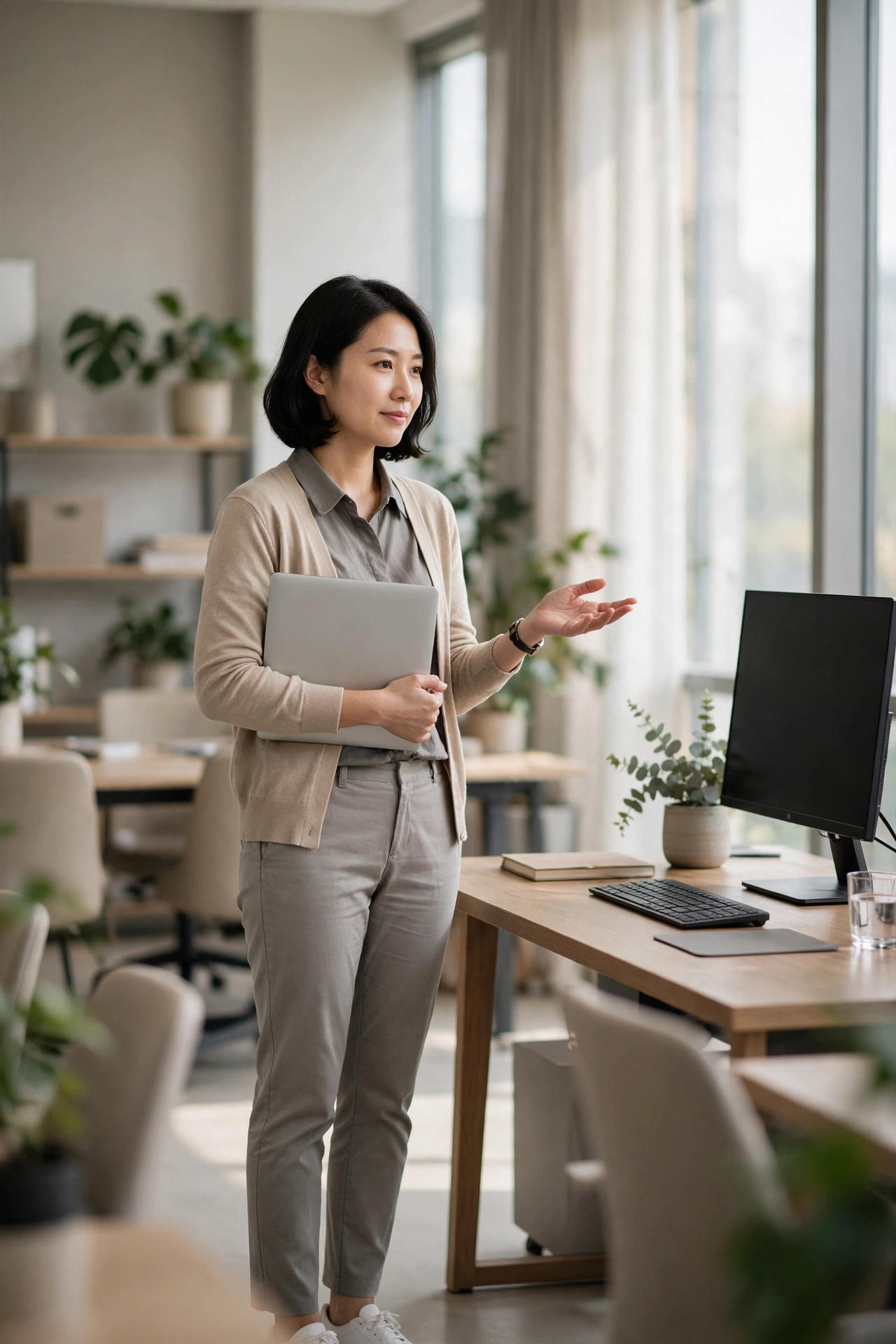 企業主管與人資討論 BYOAI 員工自帶AI工具管理策略