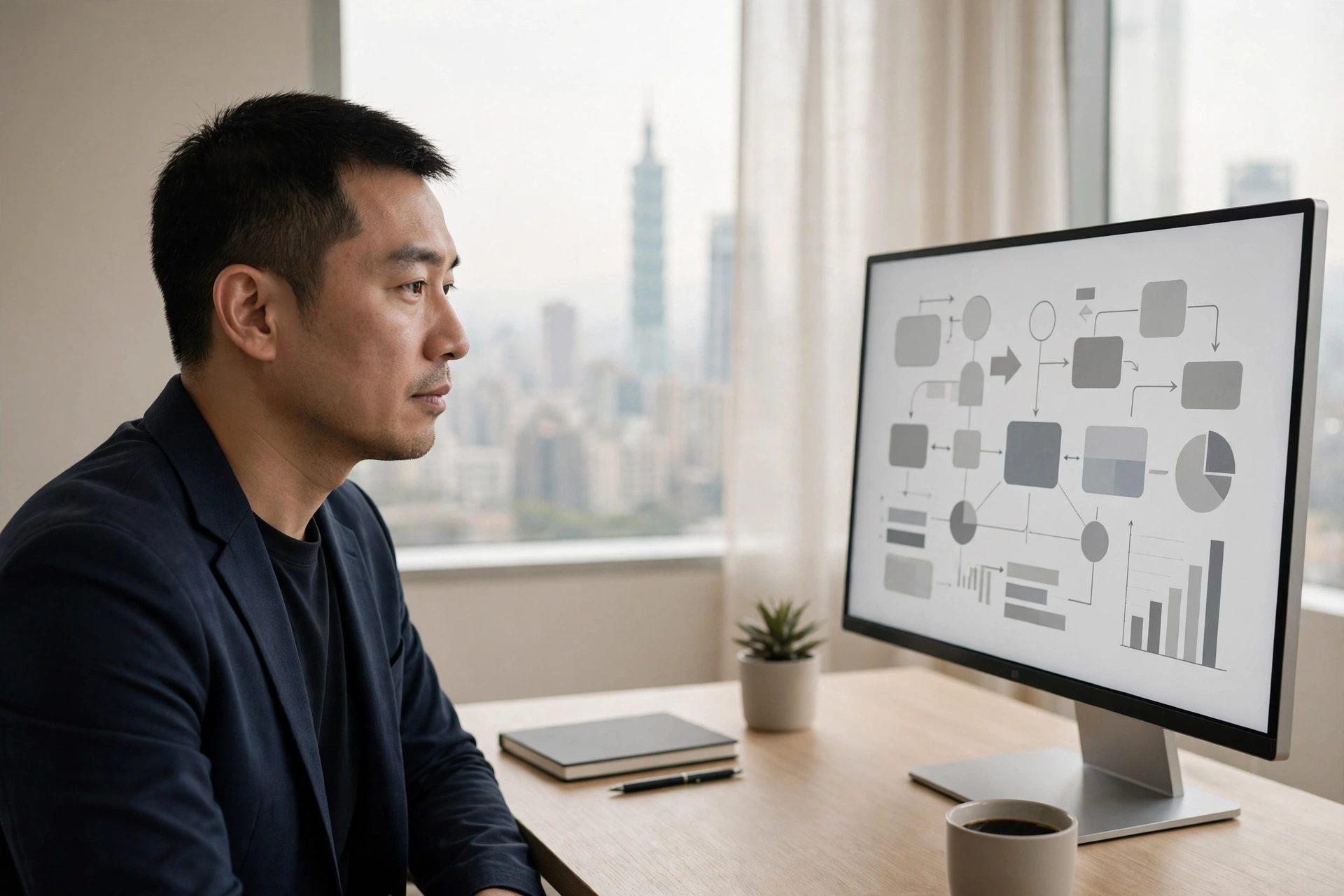 專業 AI 分身揭露標示與紅燈人審機制的概念圖