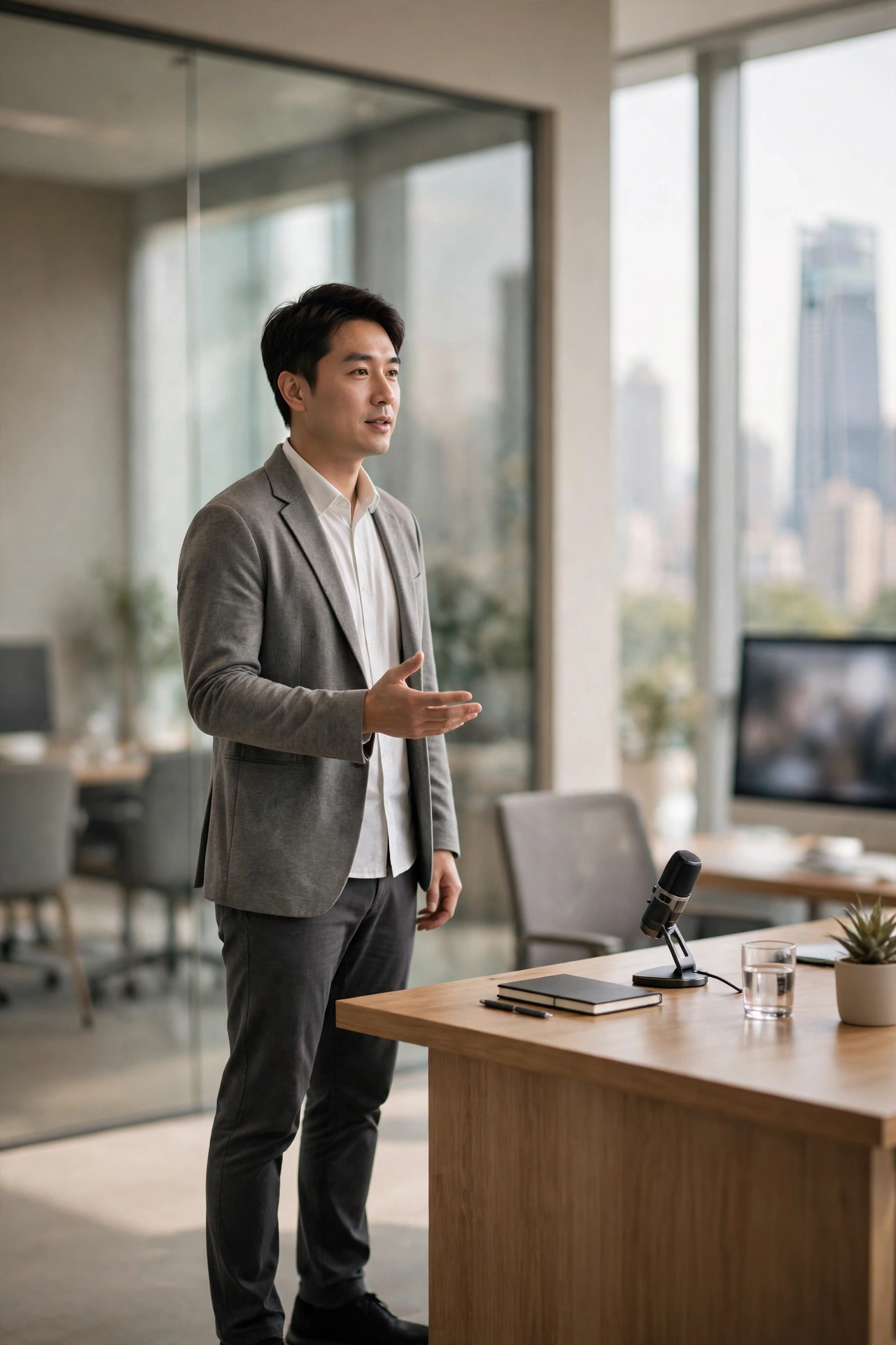 語音 AI 代理在企業導入時的場景選擇與驗收流程示意圖